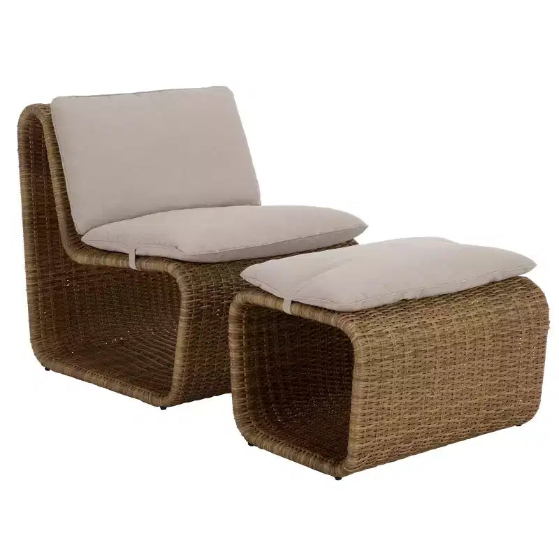 Juego de sala para patio Drew - Interior/exterior - PAT7542 - Natural/Topo - Safavieh