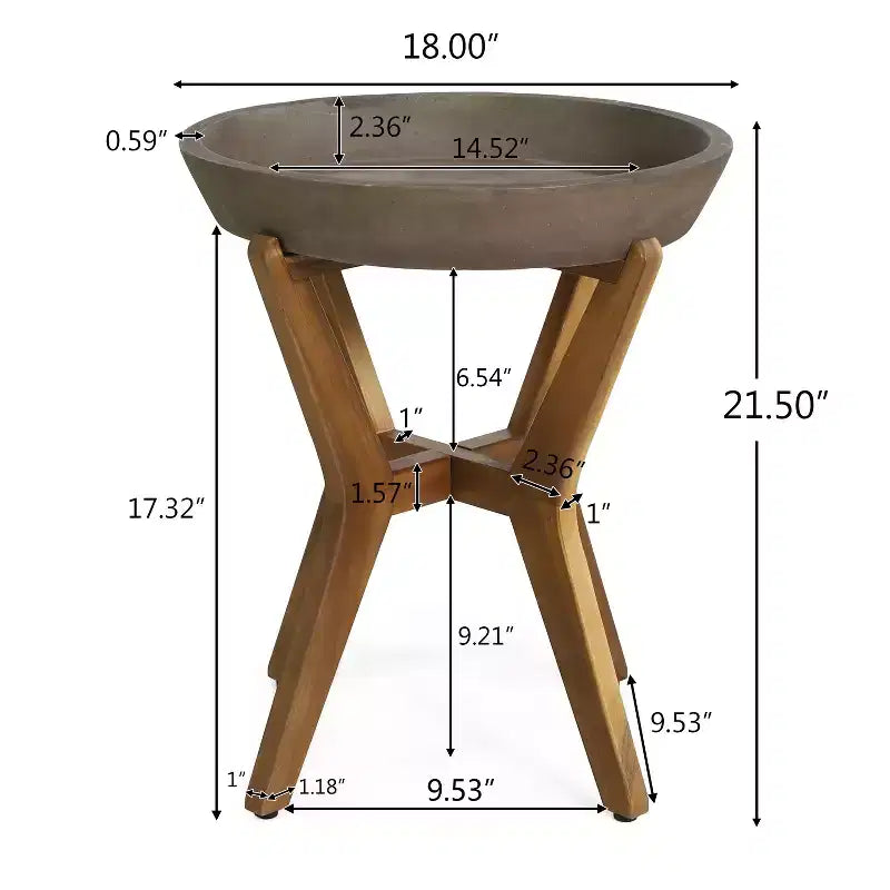 Christopher Knight Home Sunita conjunto de comedor de 3 piezas para patio, estilo rústico, con mesa de madera de acacia y mecedoras de hierro