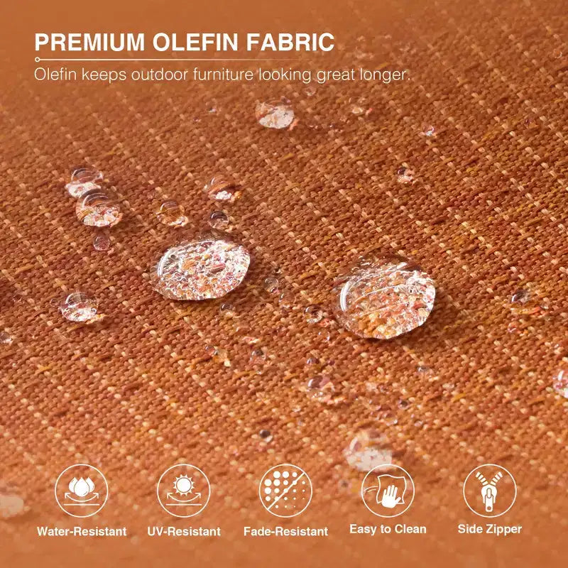 Conjunto de sofá premium para exteriores UPTIOT con sillas de mimbre, otomanas y mesa de centro