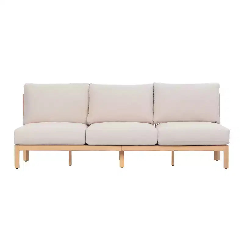 Juego moderno de asientos para patio de 4 piezas de madera de acacia Phachara de Christopher Knight Home, con diseño tejido con cuerda y cojines