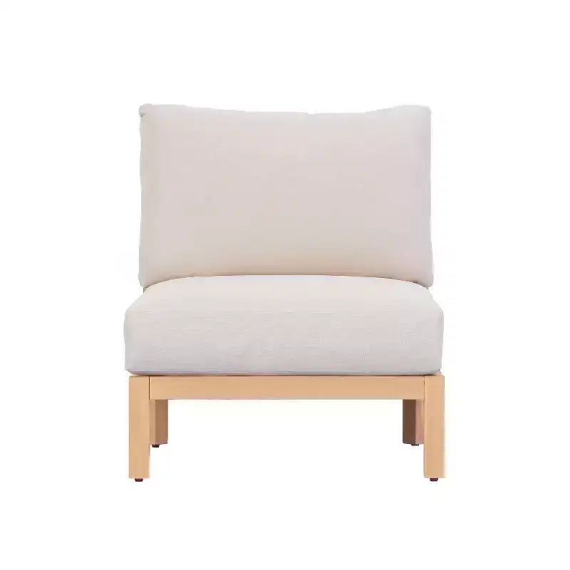 Juego moderno de asientos para patio de 4 piezas de madera de acacia Phachara de Christopher Knight Home, con diseño tejido con cuerda y cojines