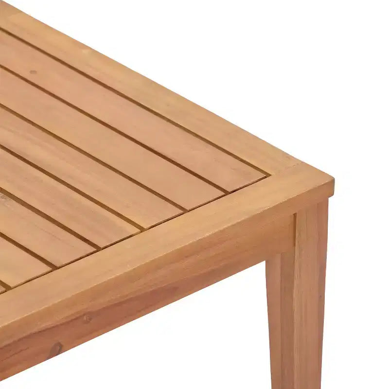 Ensemble de sièges de patio moderne Christopher Knight Home Phachara, 4 pièces, en bois d'acacia avec coussins et table à lattes