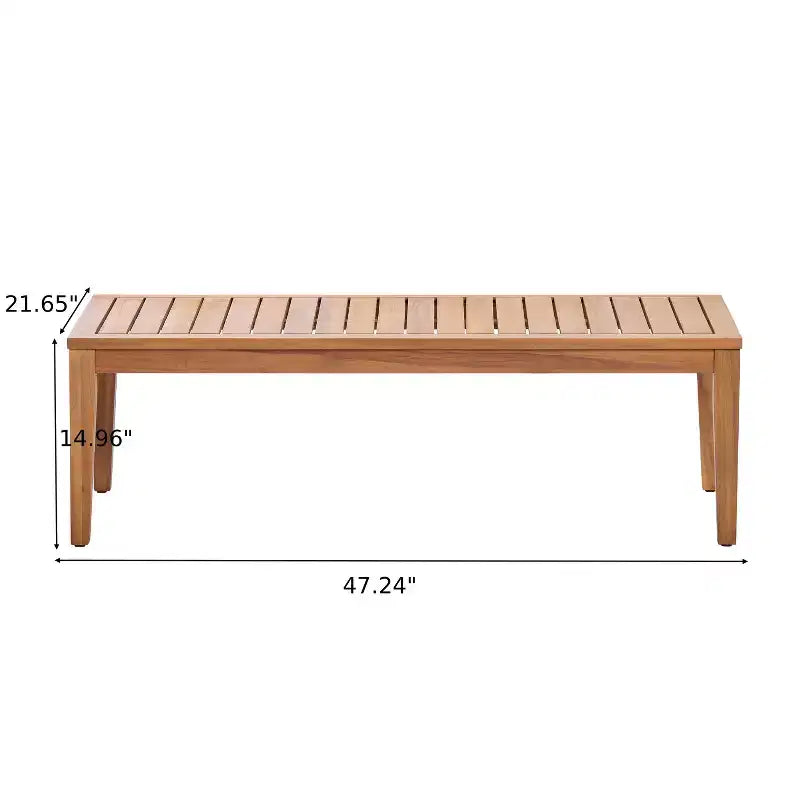 Ensemble de sièges de patio moderne Christopher Knight Home Phachara, 4 pièces, en bois d'acacia avec coussins et table à lattes