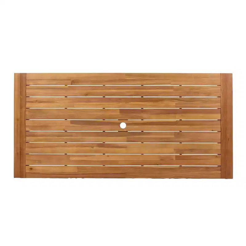 Conjunto de 7 piezas para patio Ratchanon de Christopher Knight Home, con sillas auxiliares de madera de acacia, cuerda tejida de PE y mesa con listones