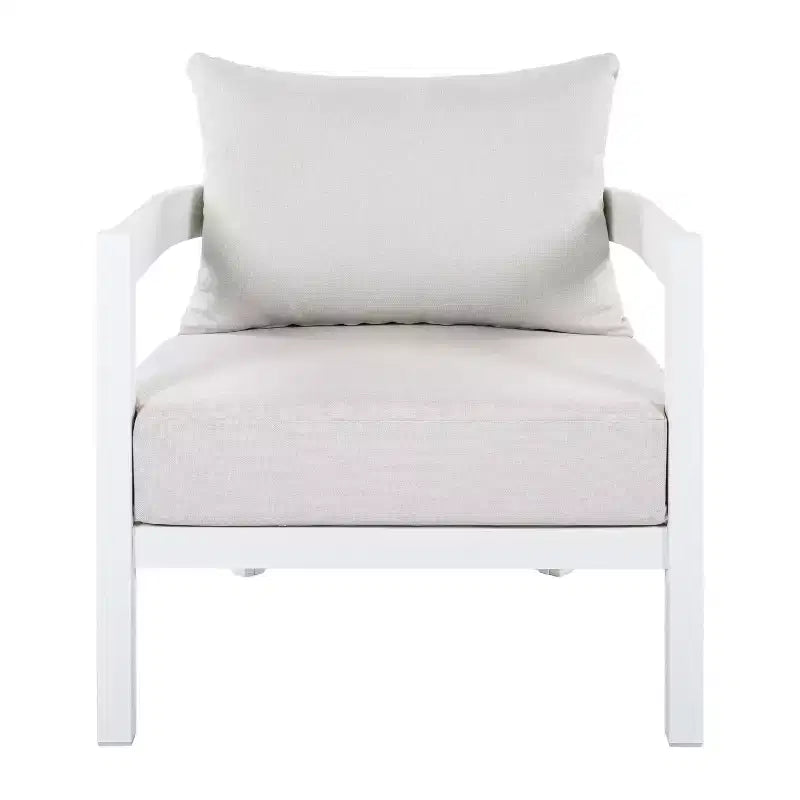 Conjunto de conversación moderno de exterior de 5 piezas Althea de Christopher Knight Home, con aluminio curvado y mesa de centro de vidrio