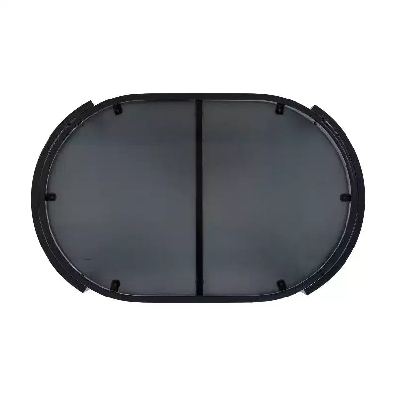 Conjunto de conversación moderno de exterior de 5 piezas Althea de Christopher Knight Home, con aluminio curvado y mesa de centro de vidrio