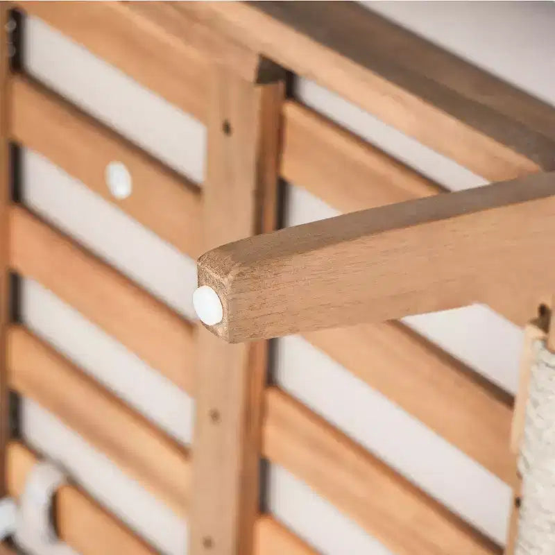 Juego de conversación de patio de 2/4 piezas, conjunto de muebles exteriores de madera de acacia con sofá biplaza, mesa y silla para jardín/balcón/patio trasero - ModernLuxe