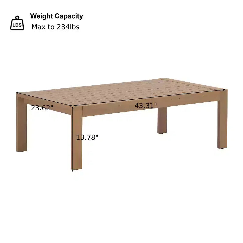 Christopher Knight Home Febi conjunto moderno de asientos para patio de 4 piezas de acacia con cojín y mesa de listones