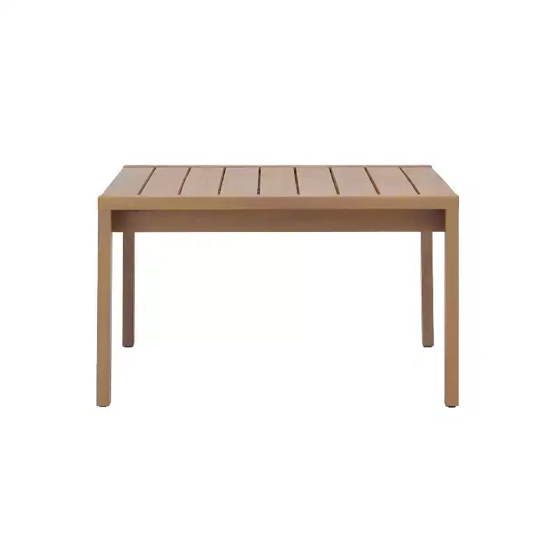 Christopher Knight Home Febi conjunto moderno de asientos para patio de 4 piezas de acacia con cojín y mesa de listones