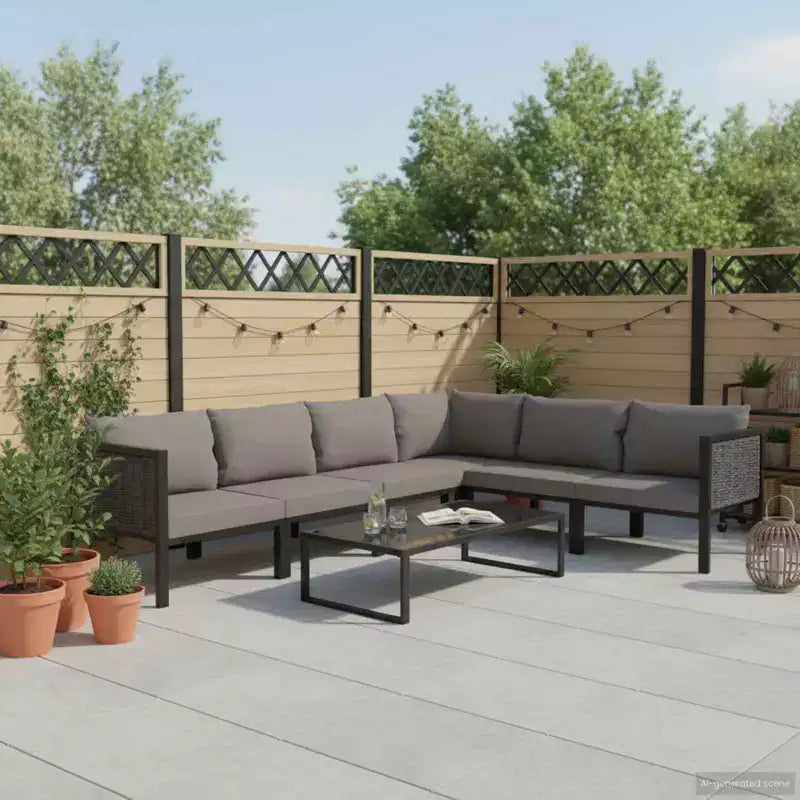 Conjunto de salón de jardín vidaXL, antracita