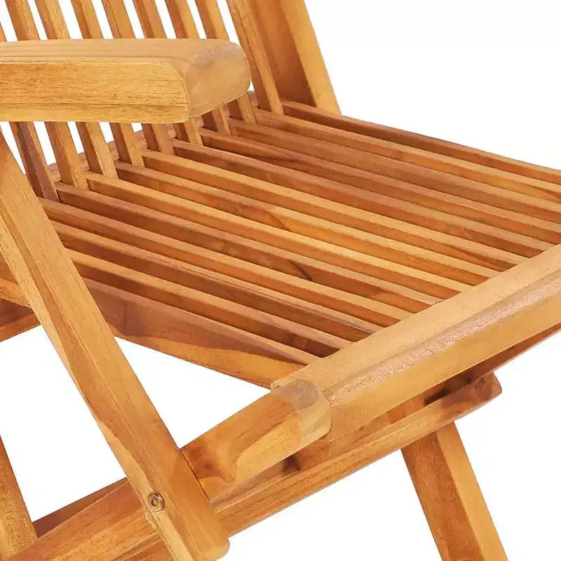 Mesa y sillas de jardín de teca natural vidaXL