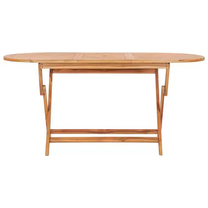 Mesa y sillas de jardín de teca natural vidaXL