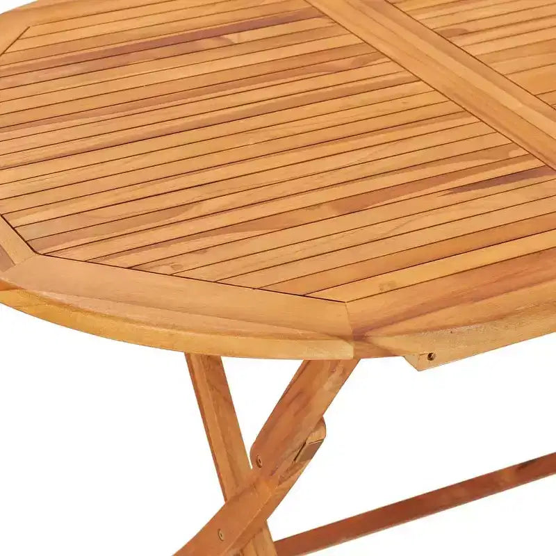 Mesa y sillas de jardín de teca natural vidaXL
