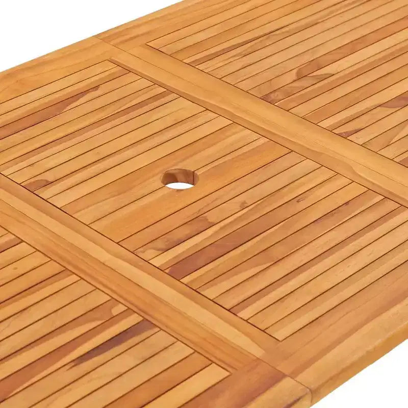 Mesa y sillas de jardín de teca natural vidaXL