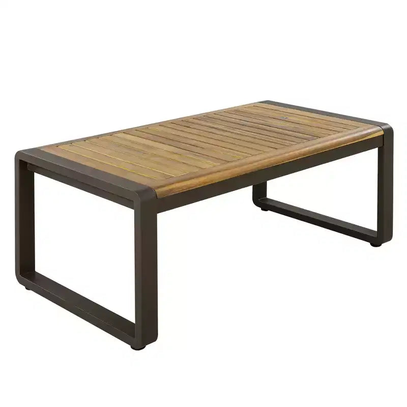Conjunto de conversación para patio exterior Polibi de 4 piezas con cojines extraíbles
