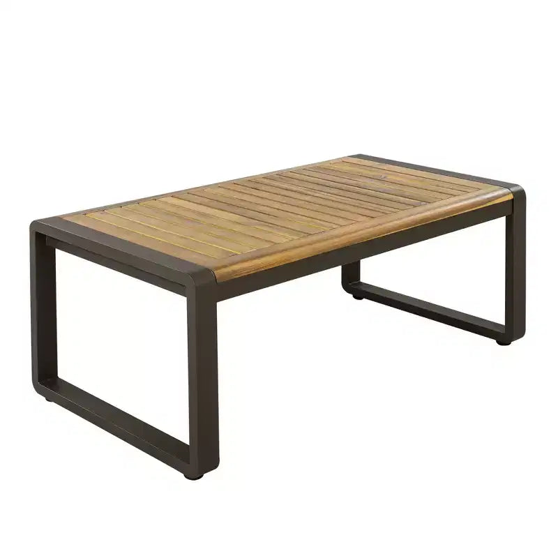 Conjunto de conversación para patio exterior Polibi de 4 piezas con cojines extraíbles