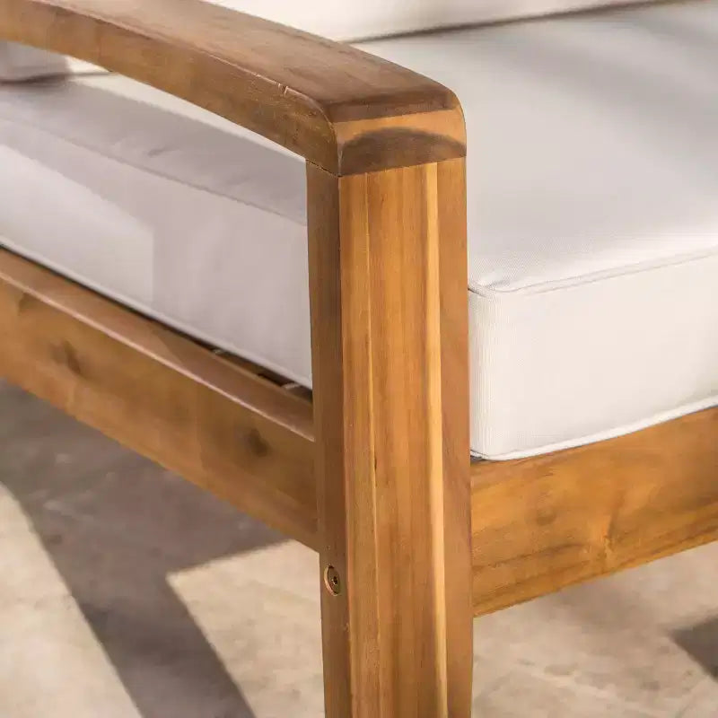 Conjunto de conversación de patio de 2 piezas Grenada, de madera de acacia - Christopher Knight Home
