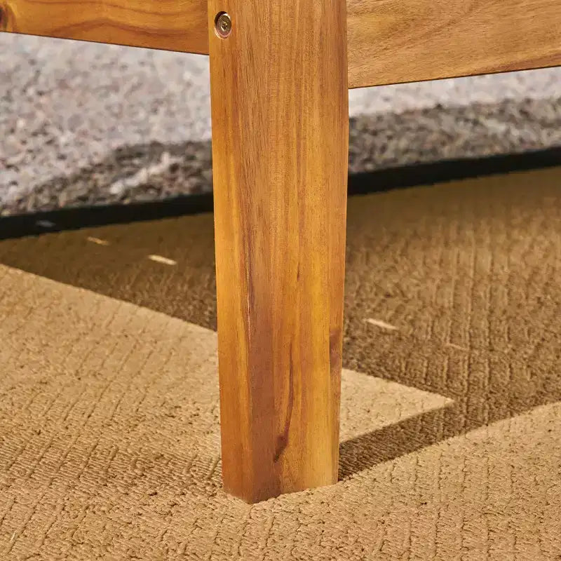 Conjunto de conversación de patio de 2 piezas Grenada, de madera de acacia - Christopher Knight Home