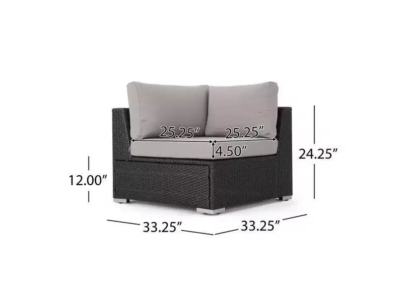 Conjunto de asientos de mimbre de 11 piezas Santa Rosa - Christopher Knight Home
