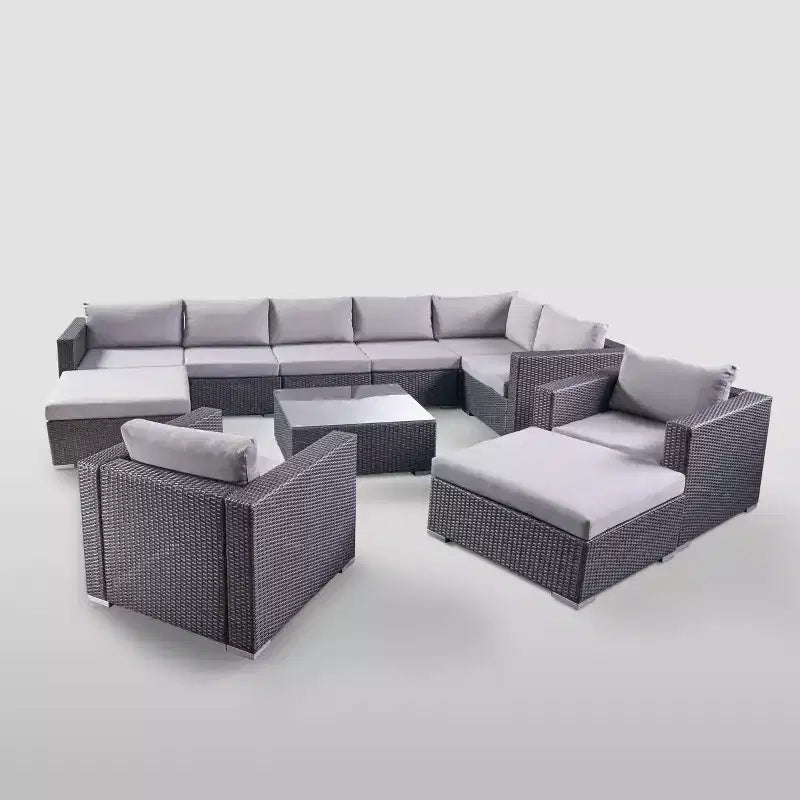 Conjunto de asientos de mimbre de 11 piezas Santa Rosa - Christopher Knight Home
