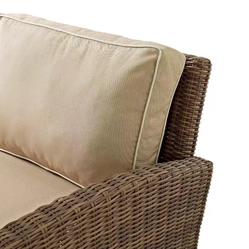 Conjunto de conversación exterior de 3 piezas Bradenton con sofá de dos plazas, sillón y mesa de centro - Crosley