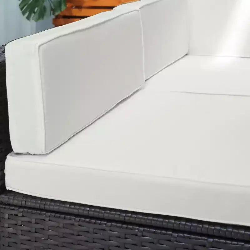 Conjunto de muebles para patio exterior de 7 piezas Outsunny, con mimbre de ratán moderno, perfecto para jardín, terraza y patio trasero