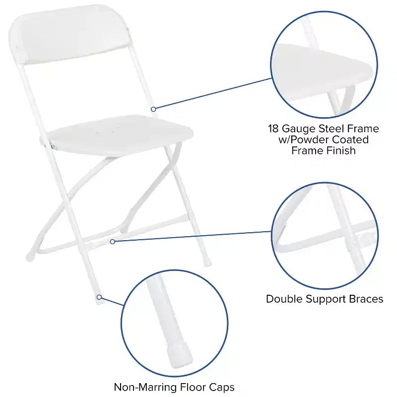 Conjunto portátil para eventos y portón trasero de Flash Furniture - carpa plegable tipo toldo de 10'x10', mesa plegable de 6 pies y conjunto de 4 sillas plegables