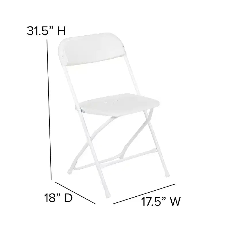 Conjunto de tienda portátil para eventos y fiestas de Flash Furniture: tienda de campaña con toldo desplegable de 8'x8', mesa plegable de 6 pies y conjunto de 4 sillas plegables