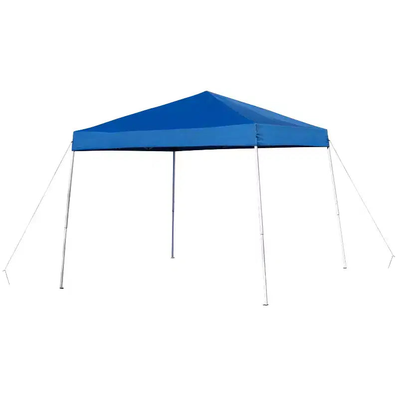 Conjunto de tienda portátil para eventos y fiestas de Flash Furniture: tienda de campaña con toldo desplegable de 8'x8', mesa plegable de 6 pies y conjunto de 4 sillas plegables