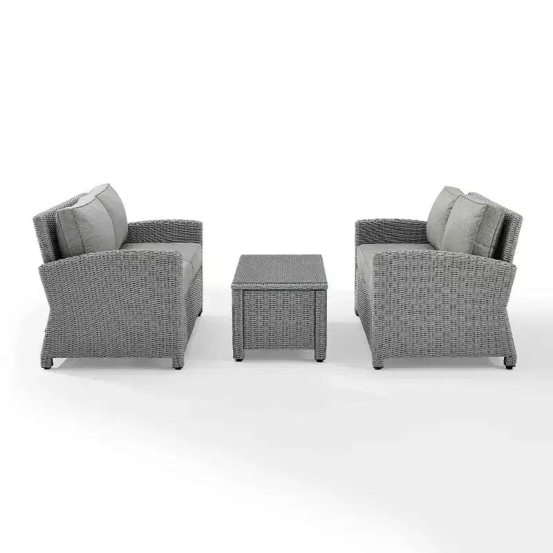 Conjunto de asientos de mimbre para exterior Bradenton, de 3 piezas - Crosley