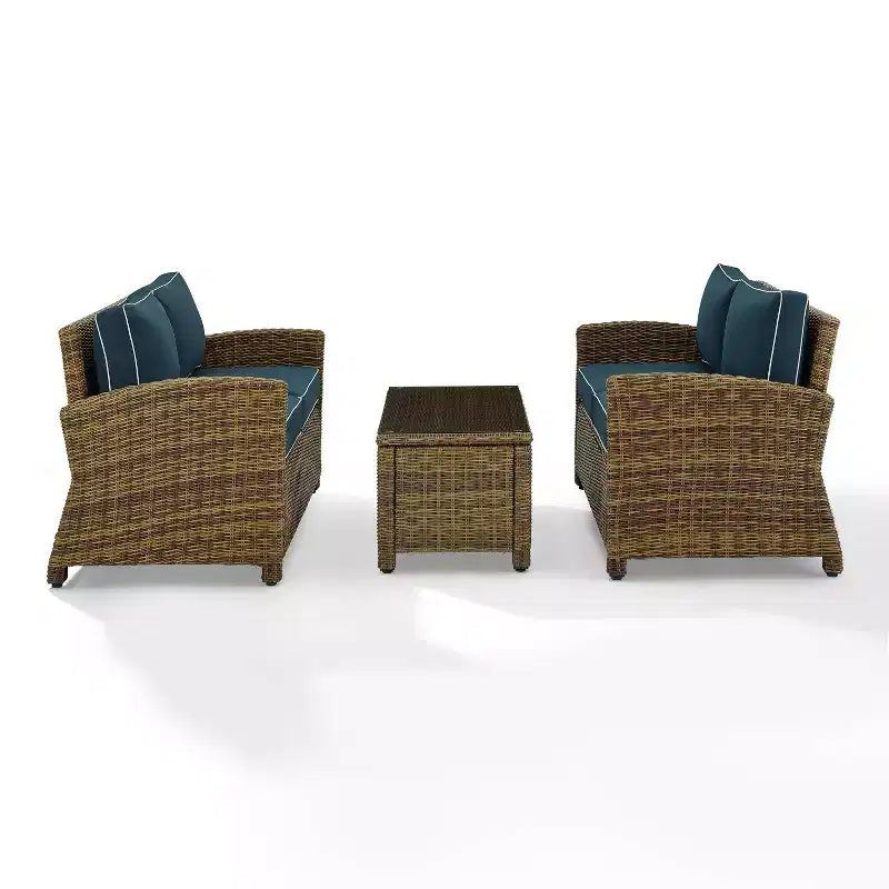 Bradenton 3-teiliges Outdoor-Sitzset aus Korbgeflecht - Crosley