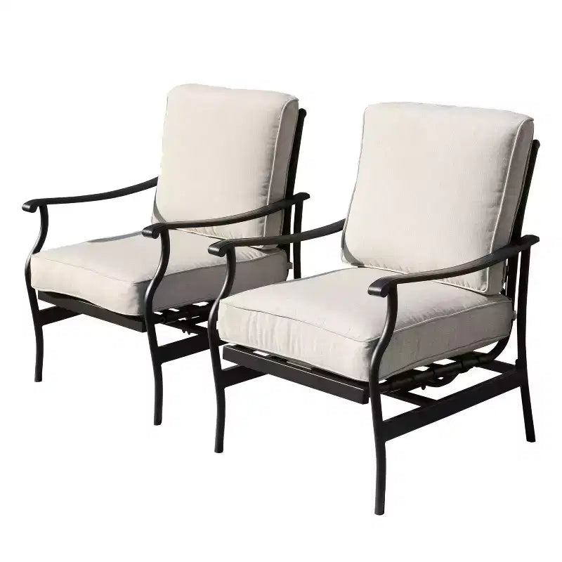 Conjunto de asientos para patio exterior de 4 piezas - Patio Festival