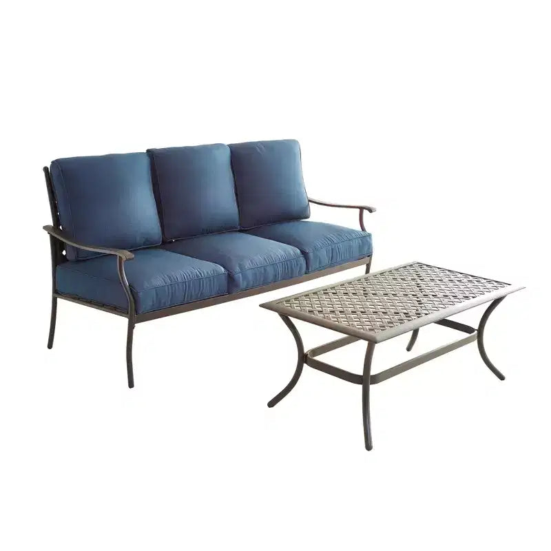 Conjunto de asientos para patio exterior de 4 piezas - Patio Festival