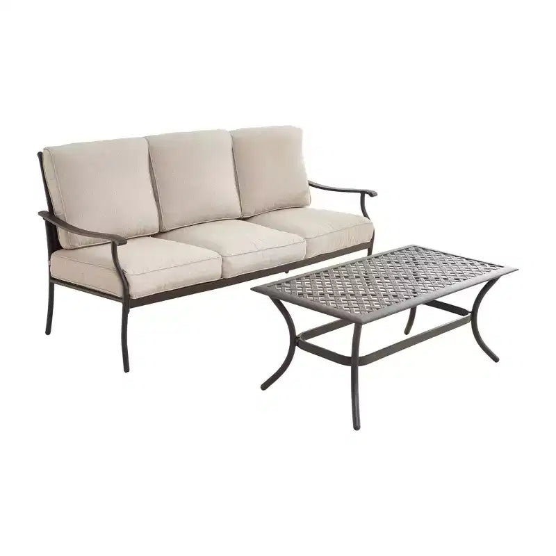 Conjunto de asientos para patio exterior de 4 piezas - Patio Festival