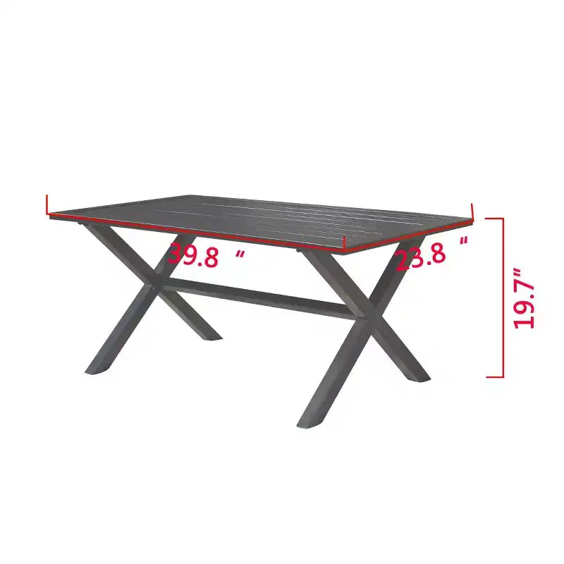 Conjunto de patio de 2 piezas con sofá biplaza y mesa de centro - Patio Festival