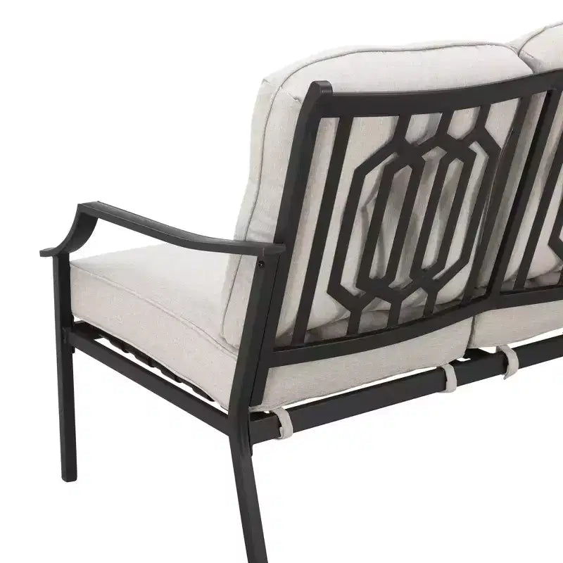 Conjunto de patio de 2 piezas con sofá biplaza y mesa de centro - Patio Festival