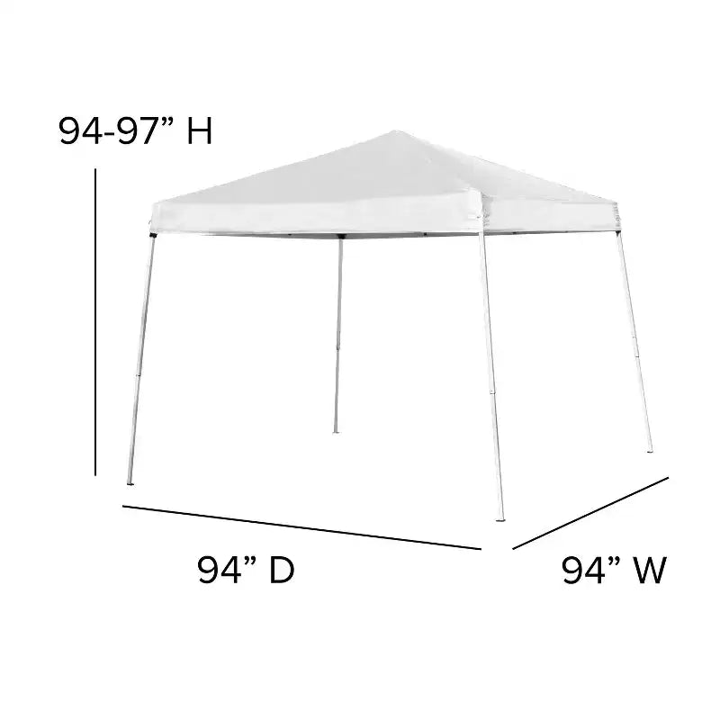 Conjunto para eventos/exteriores Emma and Oliver con cenador desplegable con bolsa de transporte, mesa plegable en dos y 4 sillas plegables