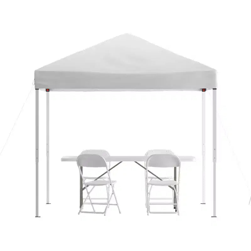Conjunto para eventos/exteriores Emma and Oliver con cenador desplegable con bolsa de transporte, mesa plegable en dos y 4 sillas plegables