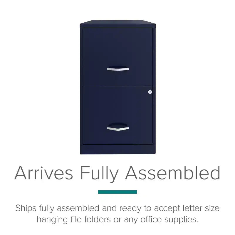 18" Deep 2-Drawer Letter Width Vertical File Cabinet