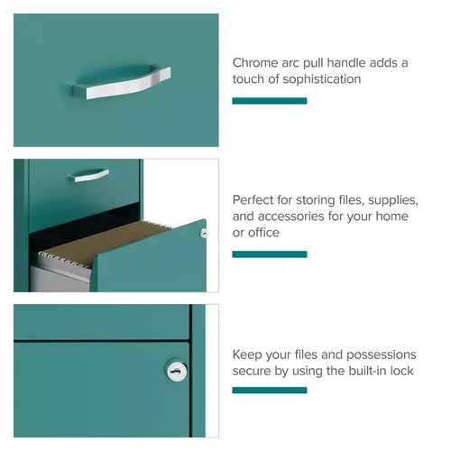 18" Deep 2-Drawer Letter Width Vertical File Cabinet
