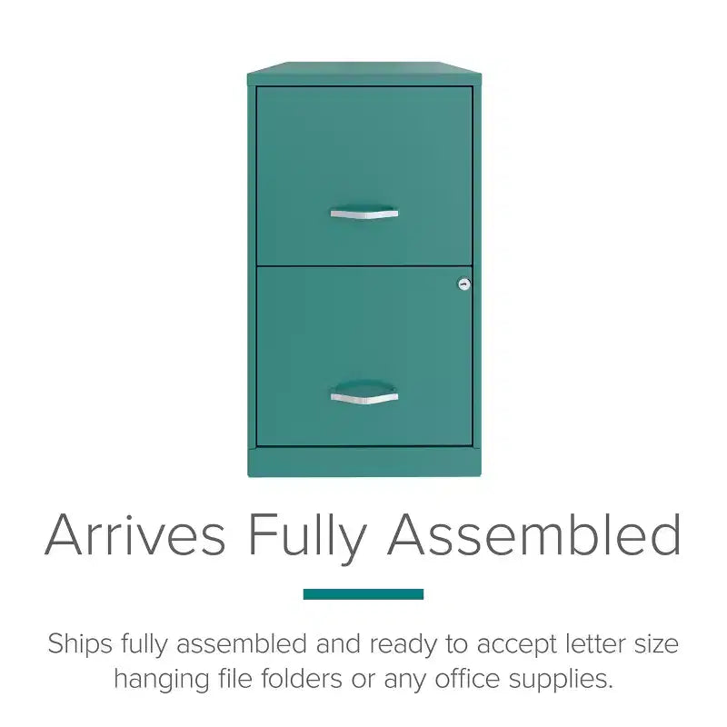 18" Deep 2-Drawer Letter Width Vertical File Cabinet