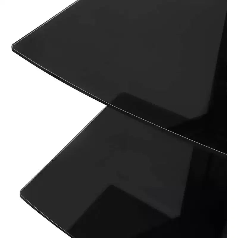 Floating Wall Mounted Shelf for AV Receiver, Cable Box, PlayStation, Projector, 3 Tempered Glass Shelves