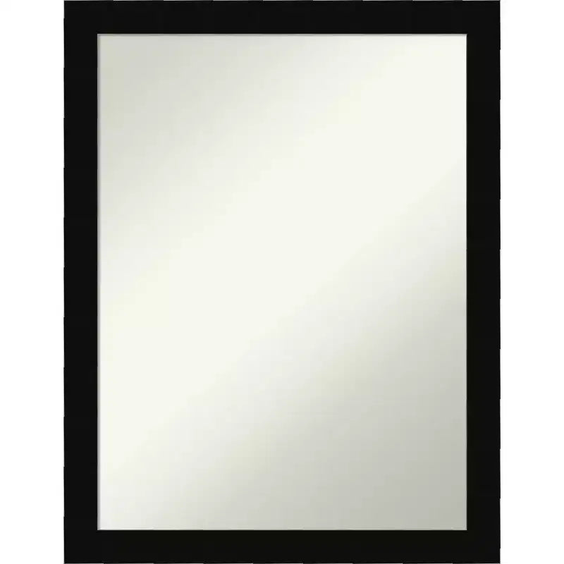 Amanti Art Black Museum Non-Beveled Wood Bathroom Wall Mirror