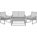 Shawmont Set - Indoor/Outdoor - FOX6010 - Grey/Grey - Safavieh