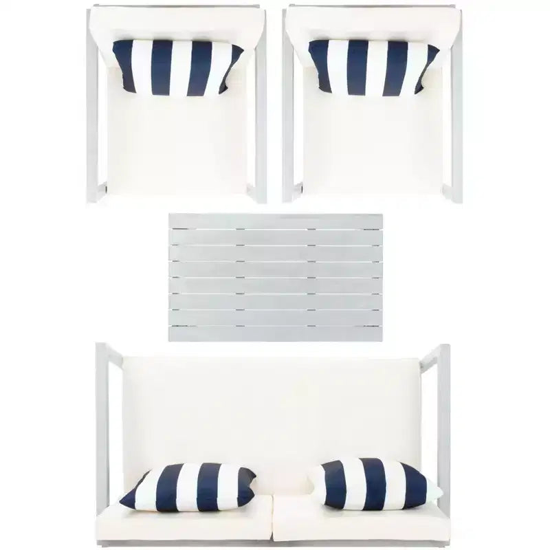 Montez 4 Piece Patio Set - Indoor/Outdoor - PAT7030 - Safavieh