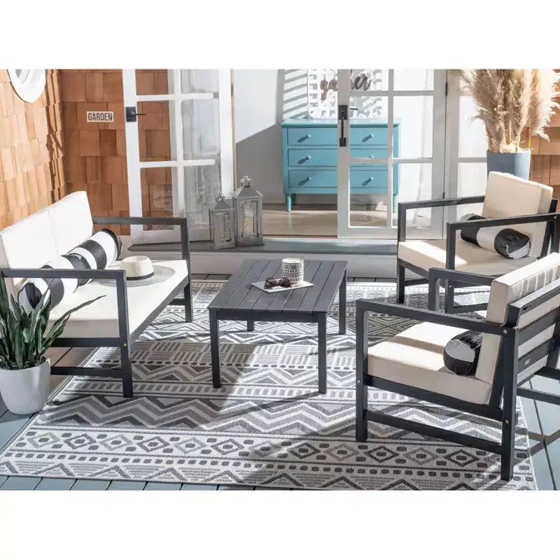 Montez 4 Piece Patio Set - Indoor/Outdoor - PAT7030 - Safavieh
