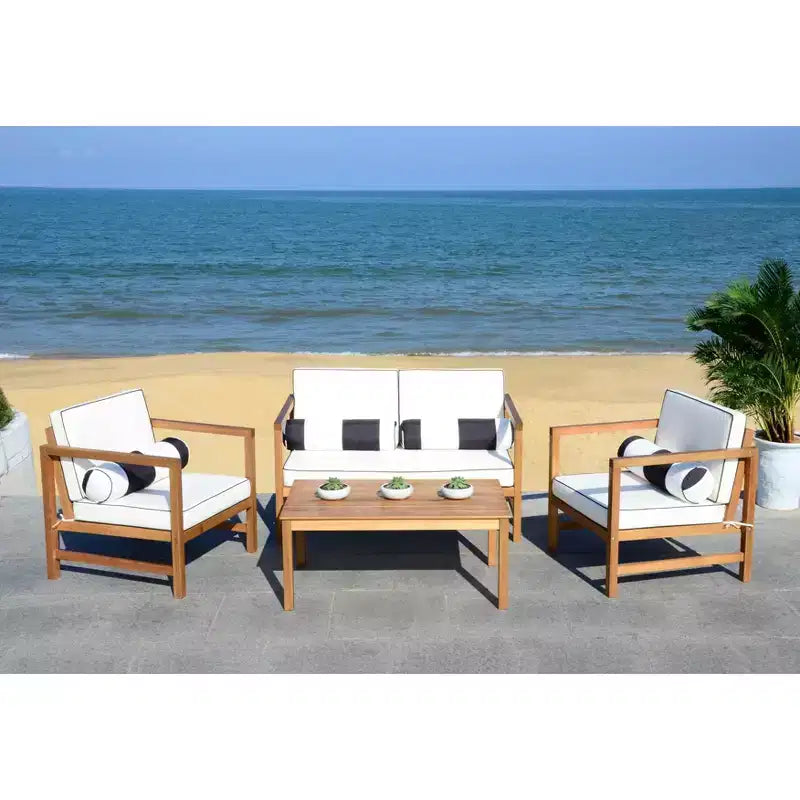 Montez 4 Piece Patio Set - Indoor/Outdoor - PAT7030 - Safavieh
