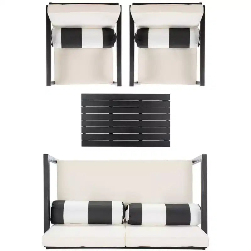 Montez 4 Piece Patio Set - Indoor/Outdoor - PAT7030 - Safavieh