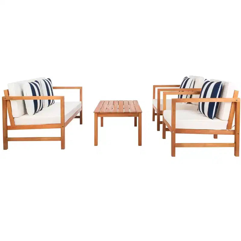 Montez 4 Piece Patio Set - Indoor/Outdoor - PAT7030 - Safavieh