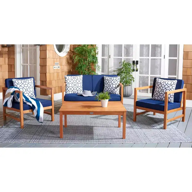 Montez 4 Piece Patio Set - Indoor/Outdoor - PAT7030 - Safavieh